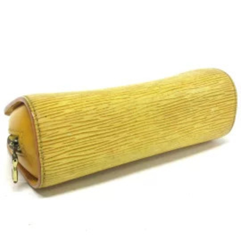 Louis Vuitton Leather Clutch Jaune Pouch Dauphine Black